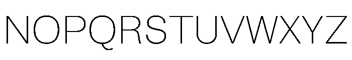 SBViadukt ExtraLight Font UPPERCASE
