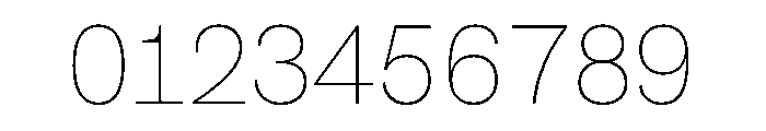 SBViadukt Thin Font OTHER CHARS