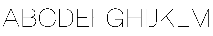 SBViadukt Thin Font UPPERCASE