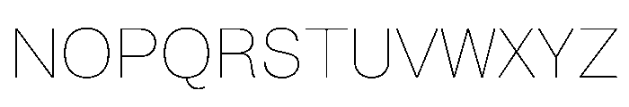 SBViadukt Thin Font UPPERCASE