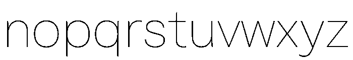 SBViadukt Thin Font LOWERCASE