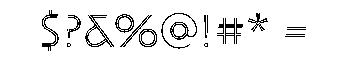 Scala Jewels Thin Font OTHER CHARS