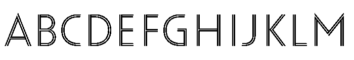 Scala Jewels Thin Font UPPERCASE