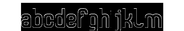 SCIFI EXPERIMENTAL-Hollow-Inver FONT