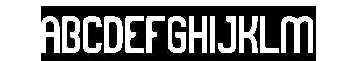 SCIFI EXPERIMENTAL-Inverse Font UPPERCASE
