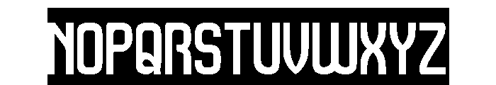 SCIFI EXPERIMENTAL-Inverse Font UPPERCASE