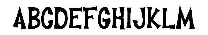 SCREAMY Regular Font UPPERCASE