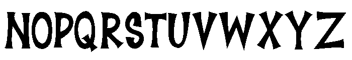SCREAMY Regular Font UPPERCASE