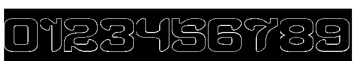 SCUBA DIVING-Hollow-Inverse Font OTHER CHARS