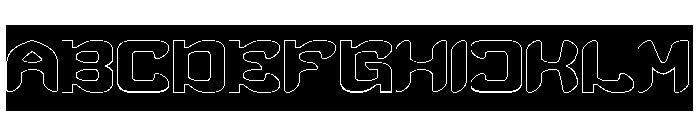 SCUBA DIVING-Hollow-Inverse Font UPPERCASE