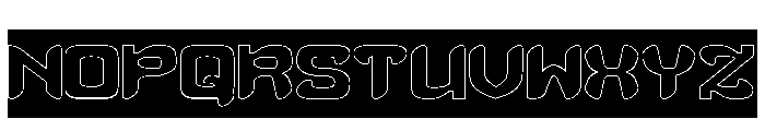 SCUBA DIVING-Hollow-Inverse Font UPPERCASE
