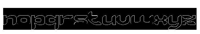 SCUBA DIVING-Hollow-Inverse Font LOWERCASE