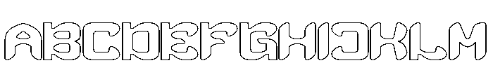 SCUBA DIVING-Hollow Font UPPERCASE