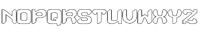 SCUBA DIVING-Hollow Font UPPERCASE