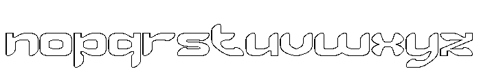 SCUBA DIVING-Hollow Font LOWERCASE