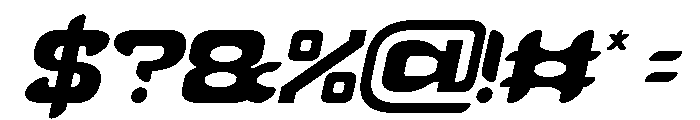 SCUBA DIVING Italic Font OTHER CHARS