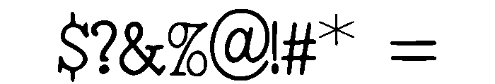 Scaleless_Dragon Font OTHER CHARS