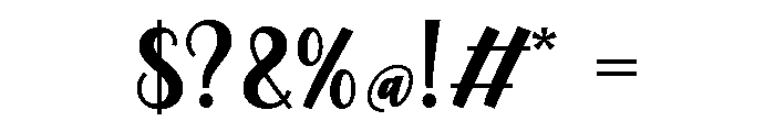 Scalyn Font OTHER CHARS