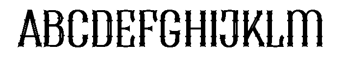 Scar Black Regular Font UPPERCASE
