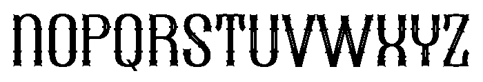 Scar Black Regular Font UPPERCASE