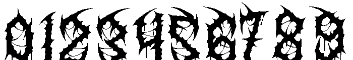 Scardoom Font OTHER CHARS