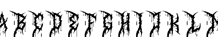 Scardoom Font UPPERCASE