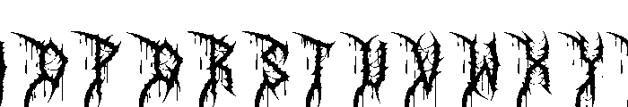 Scardoom Font UPPERCASE