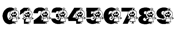 Scarecrow Halloween Font OTHER CHARS