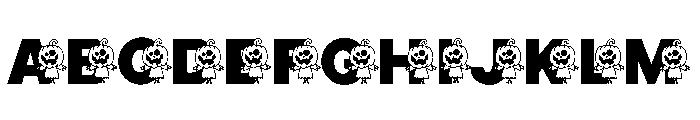 Scarecrow Halloween Font UPPERCASE