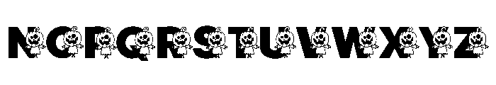 Scarecrow Halloween Font LOWERCASE