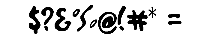Scared Octopus Font OTHER CHARS