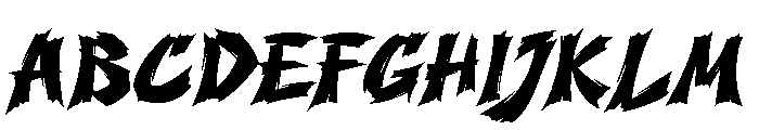 Scarfire Regular Font UPPERCASE