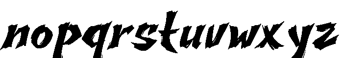 Scarfire Regular Font LOWERCASE