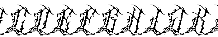 Scarnix Italic Font UPPERCASE