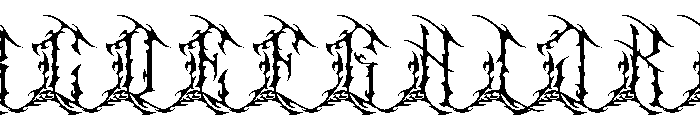 Scarnix Font UPPERCASE