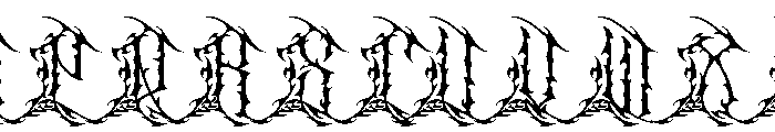 Scarnix Font UPPERCASE
