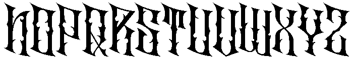 Scarnix Font LOWERCASE