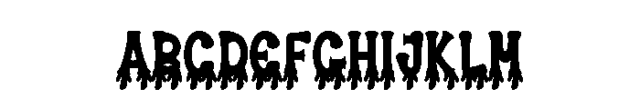 Scarry Horror Font UPPERCASE