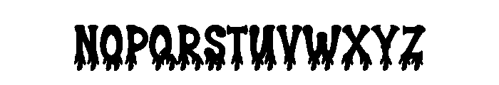 Scarry Horror Font LOWERCASE