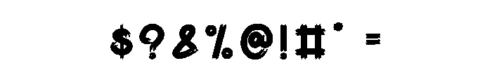 Scarry Midnight Font OTHER CHARS