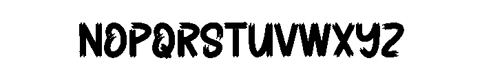Scarry Midnight Font LOWERCASE
