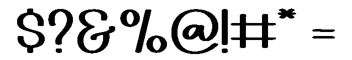 Scarves Journey Font OTHER CHARS