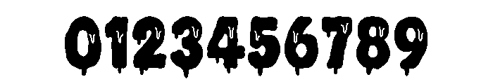 Scary Drip Font OTHER CHARS