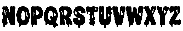 Scary Drip Font LOWERCASE