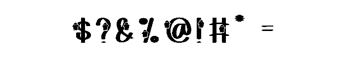 Scary Ghosting Font OTHER CHARS