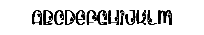 Scary Ghosting Font UPPERCASE
