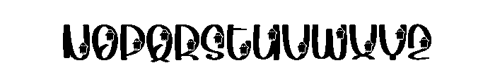 Scary Ghosting Font LOWERCASE