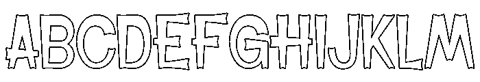 Scary Grave Outline FONT