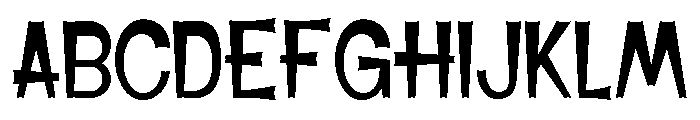 Scary Grave Regular Font UPPERCASE