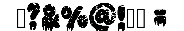 Scary Halloween Regular Font OTHER CHARS